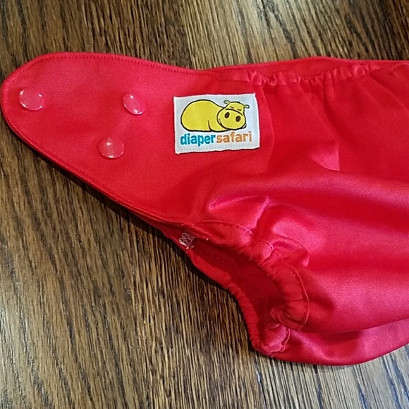 Diaper Safari Diaper Cover Red - Picture 3 of 3
